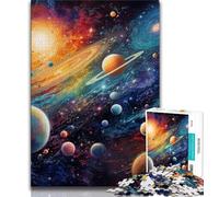 Puzzles pour Adultes Univers coloré 1000 pièces Puzzles pour Adultes Cadeaux réduction du Stress intéressante Interaction Parent-Enfant (26x38cm)