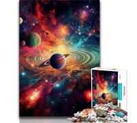 Puzzles pour Adultes Univers coloré 1000 pièces Puzzles pour Adultes Cadeaux réduction du Stress intéressante Interaction Parent-Enfant (26x38cm)