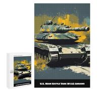 Puzzles pour Adultes US Tank Puzzles pour Adolescents, Jouets Anti-Stress, Décoration Murale, Cadeaux Uniques pour Anniversaire Et Noël 1000 PCS