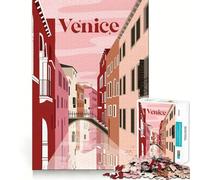 Puzzles pour Adultes Venise,1000 pièces,Puzzle Amusant et Facile à Apprendre,idéal pour Toute la Famille (38x52cm)
