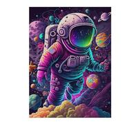 Puzzles pour Adultes Vibrant Astronaut in Space -2 Puzzles pour Adultes Jeu Manuel Cadeau d'anniversaire Cadeau d'anniversaire, Cadeaux, 52x38cm/1000pcs