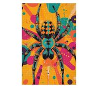 Puzzles pour Adultes Vibrant Spider Illustration Arachnids in A Bold Pop Art Style Colorful Spider Art Puzzles pour Adultes : Jeux Relaxants, Défis Difficiles, Cadeaux d'anniversaire Et Cadeaux Uniq