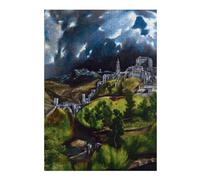 Puzzles pour Adultes View of Toledo by El Greco Puzzles pour Adultes : Jeux Relaxants, Défis Difficiles, Cadeaux d'anniversaire Et Cadeaux Uniques 38x26cm/1000pcs