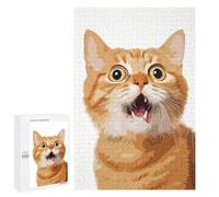 Puzzles pour Adultes Vintage Cat Funny Puzzle pour Adultes - Jouets Anti-Stress - Une Œuvre d'art - Difficile Et Stimulant 1000 PCS