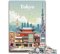 Puzzles pour Adultes Visite de Tokyo 1000 pièces, à partir de 14 Ans, décoration Murale, Cadeaux d'anniversaire et Cadeaux Uniques, 1 000 pièces (26x38cm)