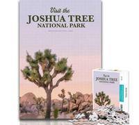 Puzzles pour Adultes Visitez Joshua Tree Puzzles pour Adultes 1000 pièces, Jouet éducatif intellectuel décompressant Cadeaux du Père Noël Secret 26x38cm