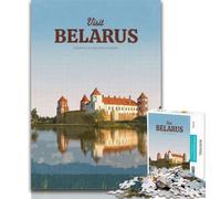 Puzzles pour Adultes Visitez la Biélorussie, Puzzles de 1 000 pièces pour Adolescents, idée Cadeau d'anniversaire pour Adultes, Jeu Familial et Passe-Temps 26x38cm