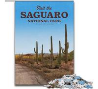 Puzzles pour Adultes Visitez Saguaro, pour Les 14 Ans et Plus Chaque pièce est Unique - Jeu Amusant et Stimulant pour Toute la Famille Bon Cadeau 50x75cm