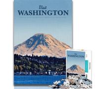 Puzzles pour Adultes Visitez Washington, 1 000 pièces, pour Adolescents et Adultes, Jeux éducatifs, décoration d'intérieur, à Offrir en Cadeau pour Toute la Famille, 26x38cm
