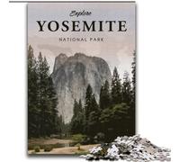 Puzzles pour Adultes Visitez Yosemite pour Les 14 Ans et Plus Jeux éducatifs pour Adultes et Adolescents Illustration Cadeau (38x52cm) 1000 pièces