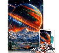 Puzzles pour Adultes Voie lactée Galaxie Adolescent Puzzle, Anti-Stress Staycation Tue Le Temps Interaction Parent-Enfant (Taille 75x50cm)
