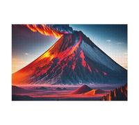 Puzzles pour Adultes Volcano Eruption at Sunset Puzzles pour Adultes Jeu Manuel Cadeau d'anniversaire Cadeau d'anniversaire, Cadeaux, 75x50cm/1000pcs