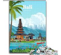 Puzzles pour Adultes Voyage à Bali pour Les 14 Ans et Plus Jeux éducatifs pour Adultes et Adolescents Illustration Cadeau (38x52cm) 1000 pièces