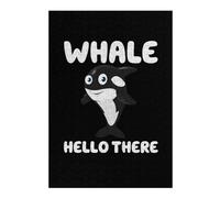 Puzzles pour Adultes Whale Hello There Puzzles pour Adultes - Jeux Relaxants - Décoration Murale - Cadeaux pour Les Amis Et La Famille 38x26cm/1000pcs