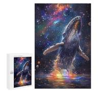 Puzzles pour Adultes Whale in Space Fantasy Puzzles pour Adultes : Anti-Stress, Difficile Et Stimulant, pour des Soirées Jeux en Famille 1000 PCS