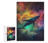 Puzzles pour Adultes Whale in Space Nebula-1 Puzzle pour Adolescents Améliore La Mémoire Difficile Et Stimulant Idéal comme Cadeau 300 PCS
