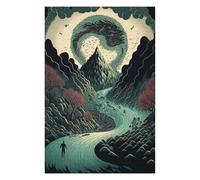 Puzzles pour Adultes Whispering Forest Pathway Puzzles pour Adultes - Jeu Familial - Niveau De Difficulté : Difficile - Cadeaux pour Les Amis Et La Famille 75x50cm/1000pcs