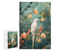 Puzzles pour Adultes White Cockatoo in Tropical Paradise Puzzles pour Adolescents, Jouets Anti-Stress, Décoration Murale, Cadeaux Uniques pour Anniversaire Et Noël 1000 PCS