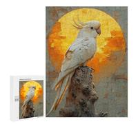 Puzzles pour Adultes White Cockatoo Sunset Puzzles pour Adolescents, Jouets Anti-Stress, Décoration Murale, Cadeaux Uniques pour Anniversaire Et Noël 500 PCS