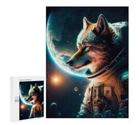 Puzzles pour Adultes Wolf Astronaut in Space -1 Puzzles pour Adultes, Jouet, Décoration Murale, Décoration Intérieure, Idéal comme Cadeau 500 PCS