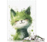 Puzzles pour Adultes Zen Garden Kitty 500 pièces Puzzle en Bois Puzzle adapté aux Adultes pour la décoration de la Maison 500 pièces (52 x 38 cm)