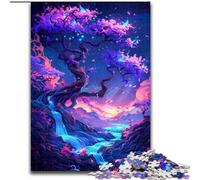 Puzzles pour adultes1 000 pièces(50x75cm) Puzzle en Bois représentant Un Paysage de Fleurs spirituelles,Design Complexe pour Adolescents,décoration à Faire soi-même et Divertissement Stimulant