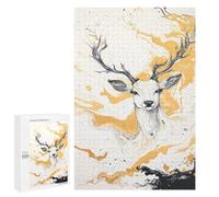 Puzzles pour Adultes1000 PCS Abstract Deer Painting Art-8 Puzzles pour Adolescents pour S'amuser en Famille Difficile Et Stimulant Un pour Les Jeux 1000 PCS