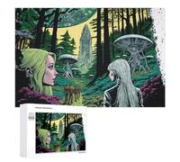 Puzzles pour Adultes1000 PCS Alien Forest Encounter Puzzle pour Adultes, Jouet, Décoration Murale, Passe-Temps, Cadeaux Uniques d'anniversaire Et De Noël 1000 PCS