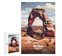 Puzzles pour Adultes1000 PCS Arches National Park Travel Puzzles pour Adolescents, Jouets Anti-Stress, Cadeaux pour Femmes, Activités Amusantes À La Maison 1000 PCS