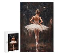 Puzzles pour Adultes1000 PCS Ballet Dancer in Spotlight Red Curtain Call Ballet’s Final Bow Puzzles pour Adultes, Jeu De Réflexion, Décoration Intérieure, Aide À Stimuler Le Cerveau 1000 PCS