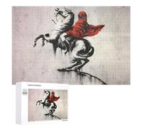 Puzzles pour Adultes1000 PCS Banksy Napoleon on Horse Puzzle, Jeu De Réflexion Et De Logique, Idéal comme Cadeau pour Toute La Famille 1000 PCS