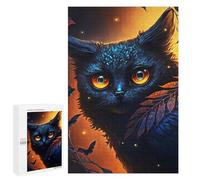 Puzzles pour Adultes1000 PCS Black Ghost Cat Puzzles pour Adultes - Décoration Murale - Défi Difficile - Cadeaux Uniques d'anniversaire Et De Noël 1000 PCS