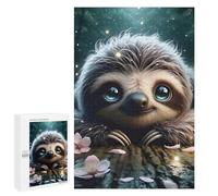Puzzles pour Adultes1000 PCS Blissful Smiling Sloth Puzzles pour Adolescents, Jeux Manuels, Cadeaux pour Femmes, Cadeaux d'anniversaire Uniques 1000 PCS