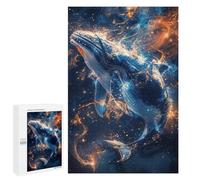 Puzzles pour Adultes1000 PCS Cosmic Celestial Whale Puzzles pour Adultes - Décoration Murale - Défi Difficile - Cadeaux Uniques d'anniversaire Et De Noël 1000 PCS