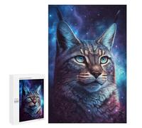 Puzzles pour Adultes1000 PCS Cosmic Lynx Portrait-2 Puzzles pour Adultes - Jeu De Réflexion, Analyse Et Logique - Cadeaux Anti-Stress 1000 PCS