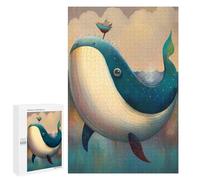 Puzzles pour Adultes1000 PCS Cute As A Button Whale Puzzles pour Adolescents, Jouets Anti-Stress, Cadeaux pour Femmes, Activités Amusantes À La Maison 1000 PCS