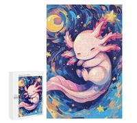 Puzzles pour Adultes1000 PCS Cute Axoloti Sleeping Puzzles pour Adultes, Jeu De Réflexion, Décoration Intérieure, Aide À Stimuler Le Cerveau 1000 PCS