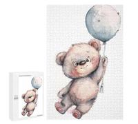 Puzzles pour Adultes1000 PCS Cute Teddy Bear Balloon Puzzles pour Adolescents pour S'amuser en Famille Difficile Et Stimulant Un pour Les Jeux 1000 PCS