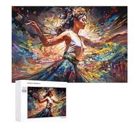 Puzzles pour Adultes1000 PCS Dance of Colors Artistic Expression Puzzle Décoratif Mural - Niveau Difficile - Idéal comme Cadeau pour Toute La Famille 1000 PCS