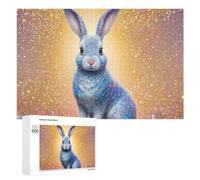 Puzzles pour Adultes1000 PCS Enchanted Rabbit Fantasy Artwork Puzzle Décoratif Mural - Niveau Difficile - Idéal comme Cadeau pour Toute La Famille 1000 PCS