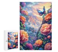 Puzzles pour Adultes1000 PCS Fantasy Garden with Butterflies Puzzles pour Adolescents pour S'amuser en Famille Difficile Et Stimulant Un pour Les Jeux 1000 PCS