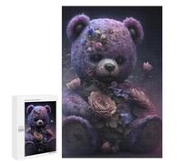 Puzzles pour Adultes1000 PCS Floral Fantasy Bear Puzzles pour Adultes - Décoration Murale - Défi Difficile - Cadeaux Uniques d'anniversaire Et De Noël 1000 PCS