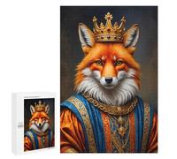 Puzzles pour Adultes1000 PCS Fox King Puzzles pour Adultes, Jeu De Réflexion, Décoration Intérieure, Aide À Stimuler Le Cerveau 1000 PCS