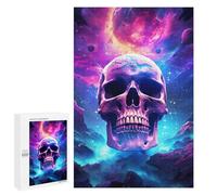 Puzzles pour Adultes1000 PCS Galactic Skull Puzzles pour Adultes - Décoration Murale - Loisirs À La Maison - Activités Amusantes À Faire chez Soi 1000 PCS