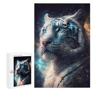 Puzzles pour Adultes1000 PCS Galactic Tiger Portrait -8 Puzzles pour Adolescents pour S'amuser en Famille Difficile Et Stimulant Un pour Les Jeux 1000 PCS