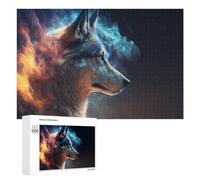 Puzzles pour Adultes1000 PCS Galactic Wolf Cosmic Energy Puzzle pour Adultes, Jouet, Décoration Murale, Passe-Temps, Cadeaux Uniques d'anniversaire Et De Noël 1000 PCS