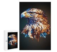 Puzzles pour Adultes1000 PCS Geometric Bald Eagle Art Puzzle, Jeu De Réflexion Et De Logique, Idéal comme Cadeau pour Toute La Famille 1000 PCS