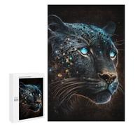 Puzzles pour Adultes1000 PCS Glowing Leopard Portrait-1 Puzzles pour Adultes Jeux Relaxants Course De Vitesse Manuelle Activités Amusantes À La Maison 1000 PCS