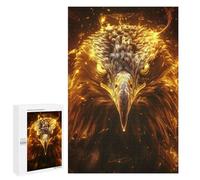 Puzzles pour Adultes1000 PCS Golden Blaze Eagle Puzzles pour Adultes - Décoration Murale - Défi Difficile - Cadeaux Uniques d'anniversaire Et De Noël 1000 PCS