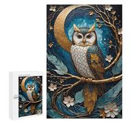 Puzzles pour Adultes1000 PCS Golden Owl Kintsugi Puzzles pour Adultes - Décoration Murale - Défi Difficile - Cadeaux Uniques d'anniversaire Et De Noël 1000 PCS